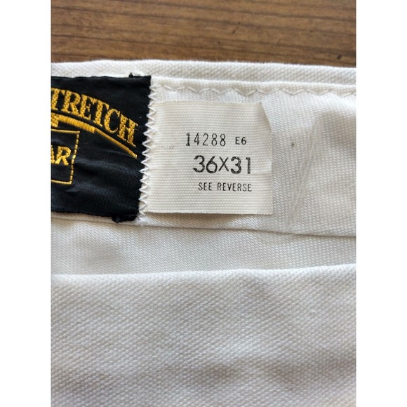 Pre Owned Magic Stretch Hagar men Jeans White Size 36x31 - Picture 6 of 6